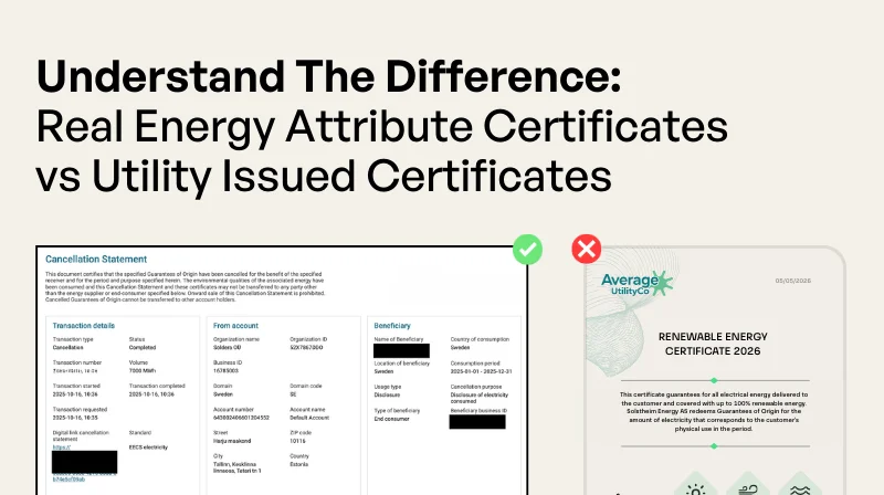 What Do Sustainability Professionals Get Wrong About Utility-Issued “Renewable” Certificates?